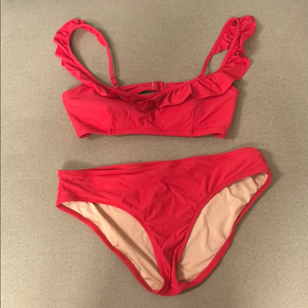 Red jcrew bikini
